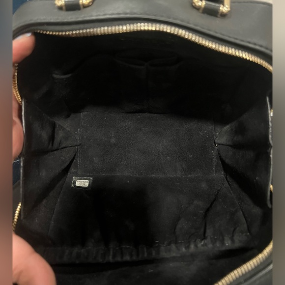 ❌SOLD ❌Chanel Black Leather Box double Zippy Bag - Picture 9 of 15